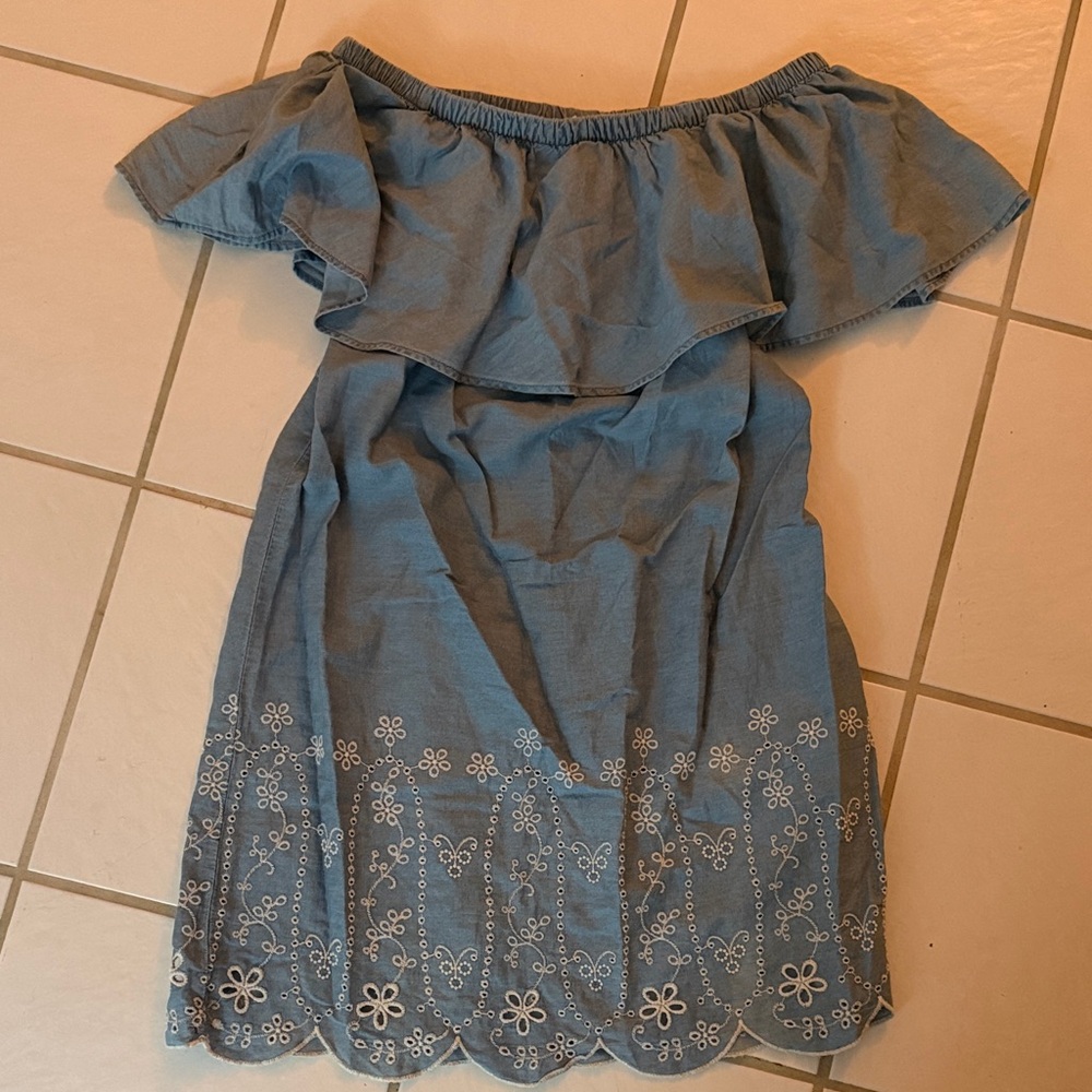 Old Navy Chambray Off-Shoulder Dress